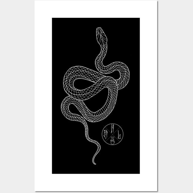 Snake, Hebi Wall Art by Blacklinesw9